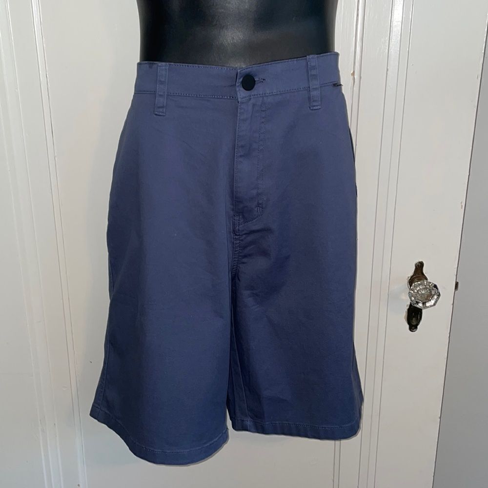 NWT Hurley blue cotton “Walkshorts” flat front mens shorts